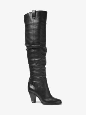 michael kors divia nappa leather boot|Michael Kors Divia Booties .